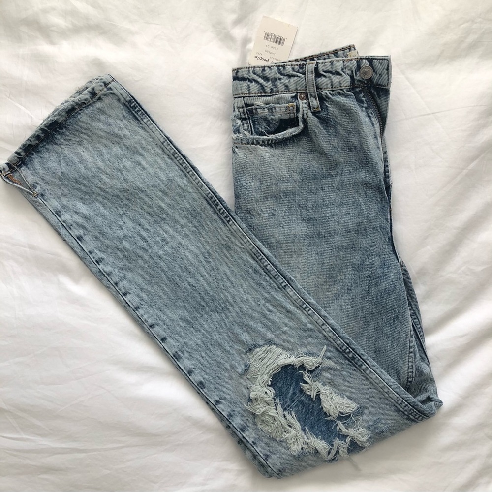 Free People Straight Jeans